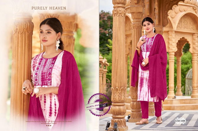 Smit Hello Saburi Exclusive Wear Wholesale Kurti With Bottom Dupatta Collection